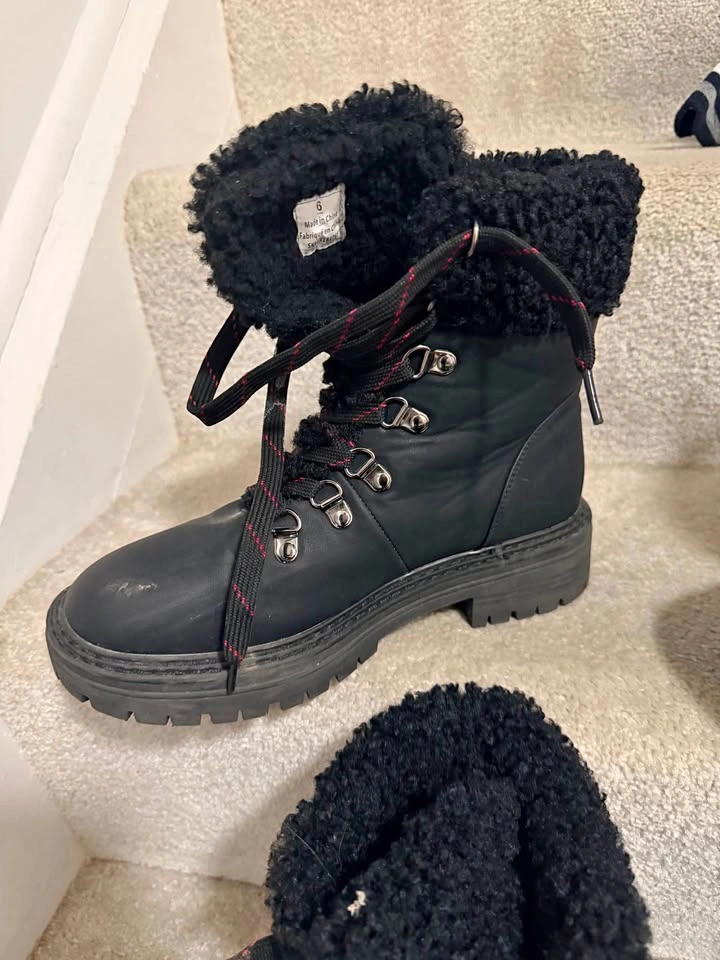 2 pair of boots and 2 pairs of skates