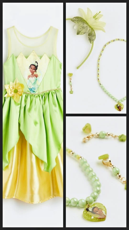 Disney Princess Tiana Halloween Costume Set - Size 5T/6