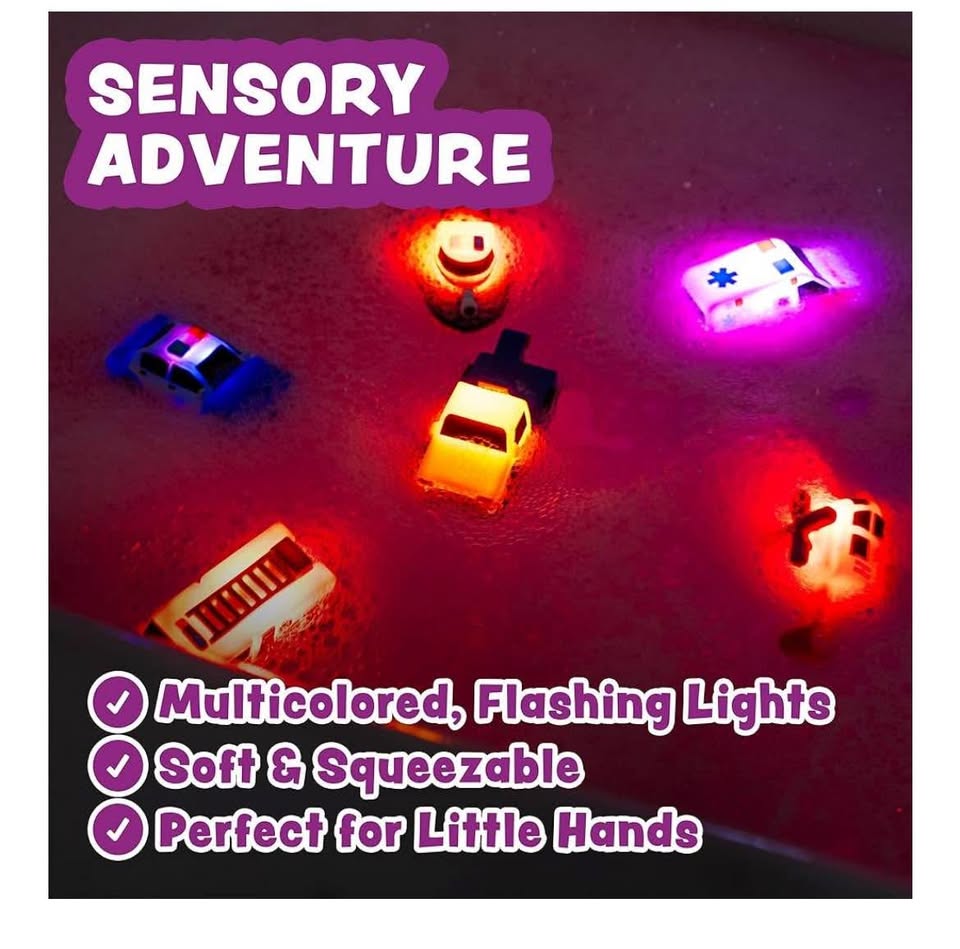 Tub Works Emergency Cars Light Up Bath Toys, 6 Pack - photo 4