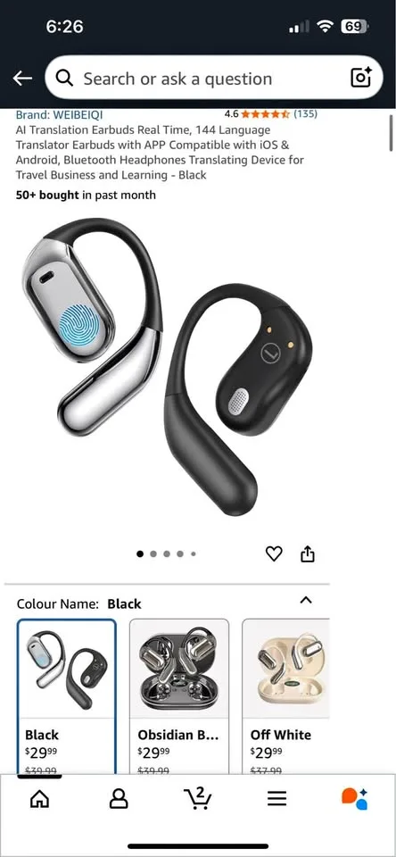YYK-Q16 AI Translation Earbuds - New thumbnail