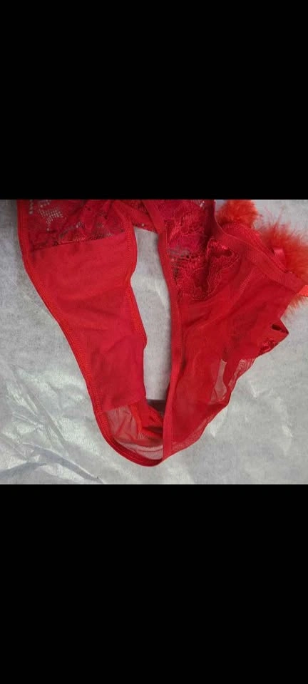 La Senza Red Holiday Lace Lingerie Panties - photo 3