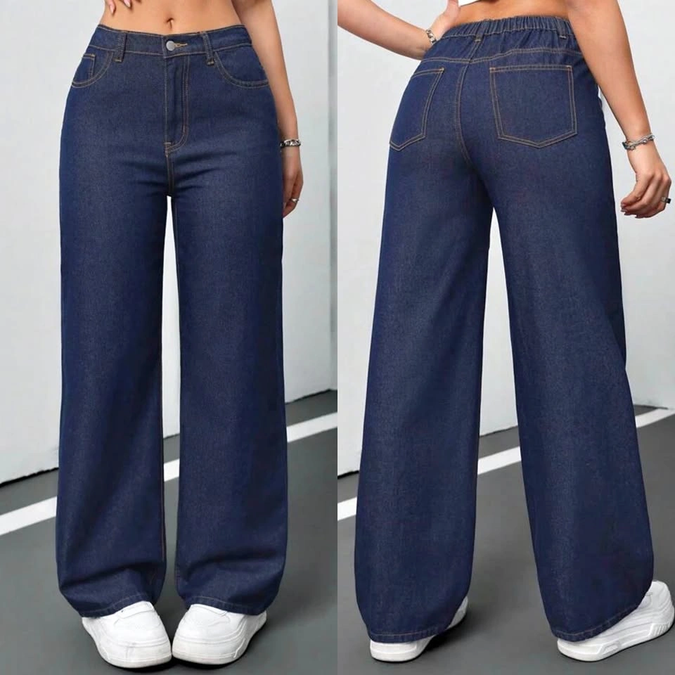 Denim Wide Leg Pants - SIZE US14