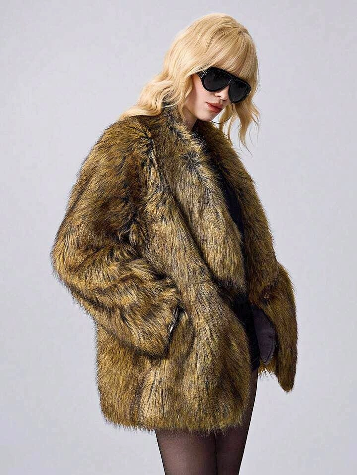 Faux Fur Coat - SIZE US 8/10