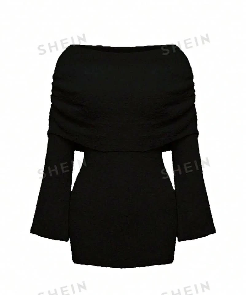 Off Shoulder Knitted Dress