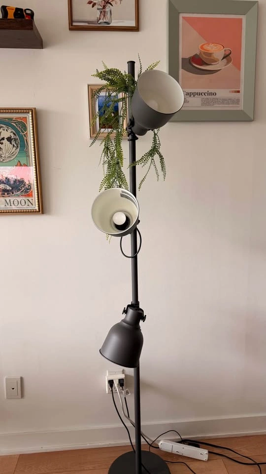 IKEA HEKTAR Floor Lamp with 3 Spotlights - Dark Grey - photo 3