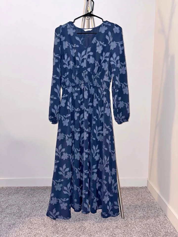 Floral Blue Dress