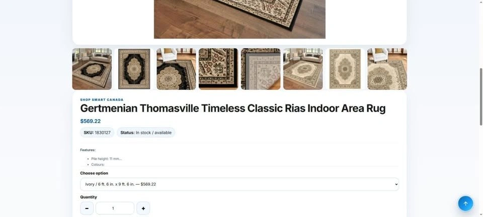New Thomasville Timeless Classic Rug - Rias Ivory - 2 Sizes - photo 5