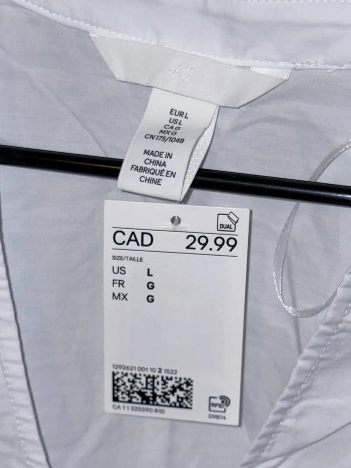 Brand New H&M Cotton V-Neck Top - photo 2