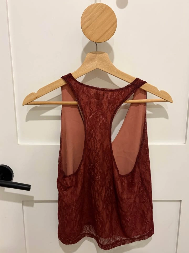 Aritzia Ten Lace Racerback Tank Top Size XS - photo 2