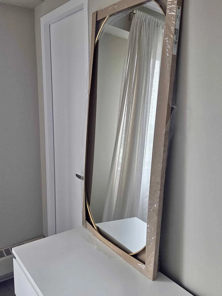 Large wall gold mirror still in box