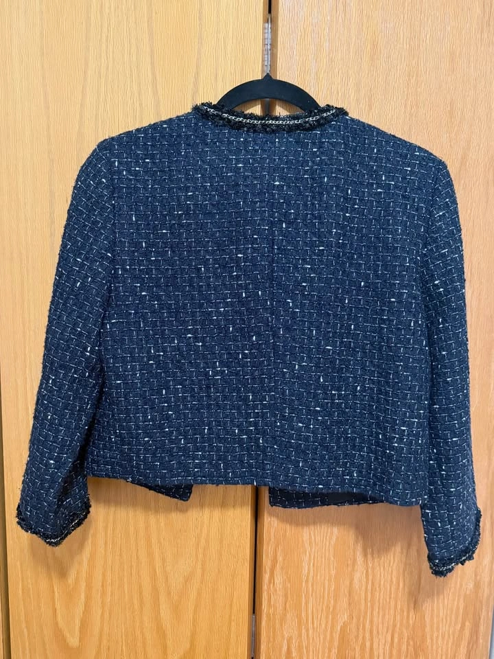 Karl Lagerfeld Paris Bouclé Tweed Jacket - Size S - photo 2