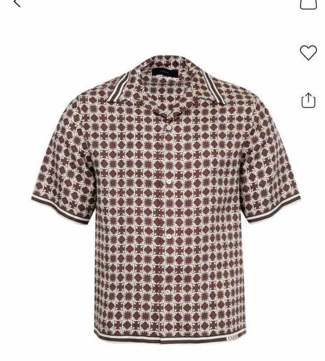 Amiri checked button shirt - size L