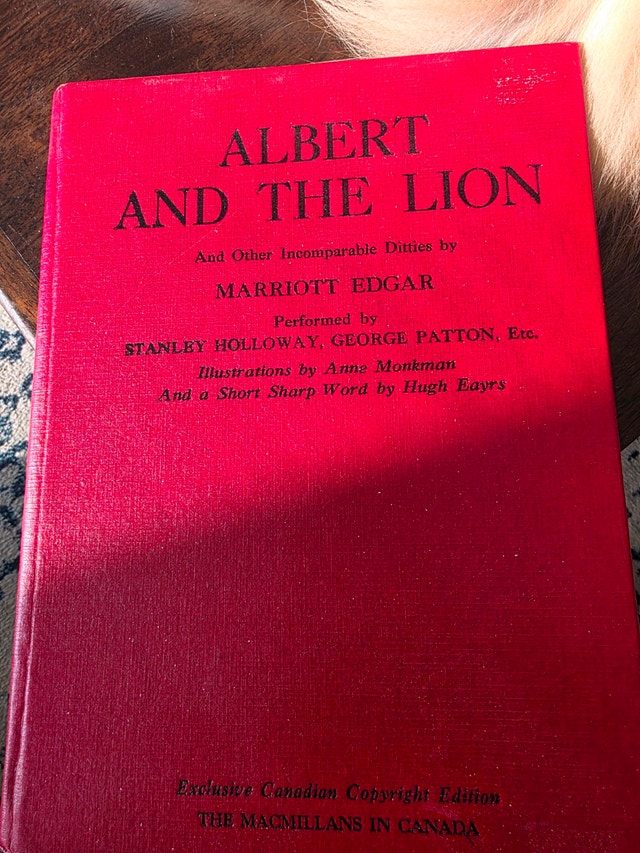 Albert and the Lion Children's Book – 1952 Canadian Edition - photo 2