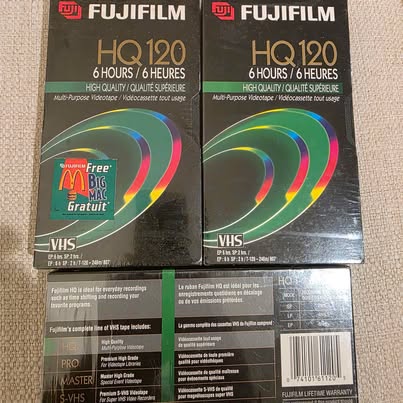Fujifilm HQ120 VHS Tapes 3-Pack