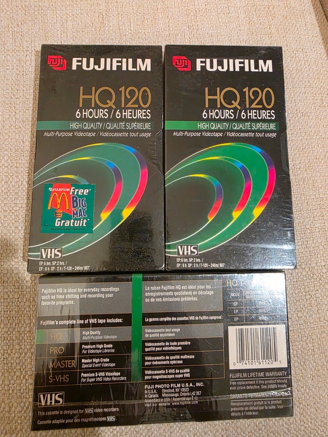 Fujifilm HQ120 VHS Tapes 3-Pack - photo 3