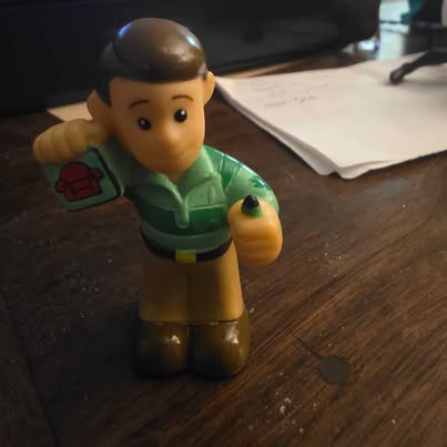 Vintage 1998 Viacom Blue's Clues Steve Figure + Notebook