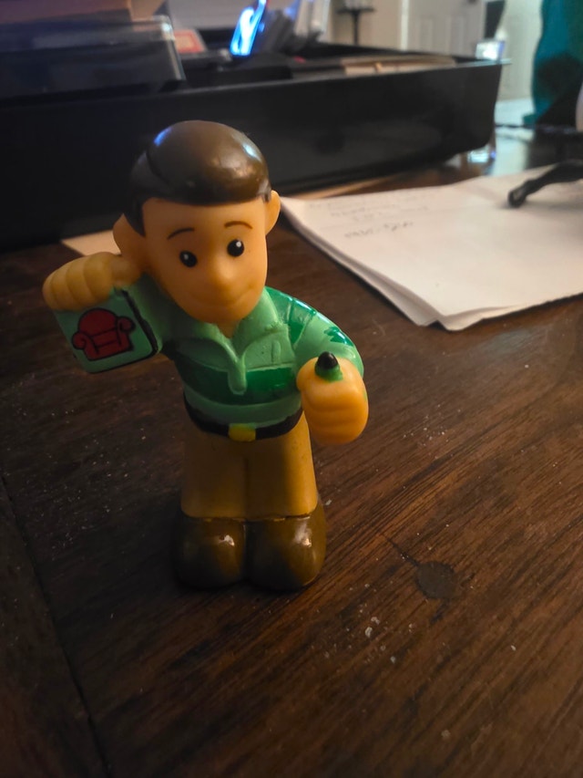 Vintage 1998 Viacom Blue's Clues Steve Figure + Notebook - photo 5