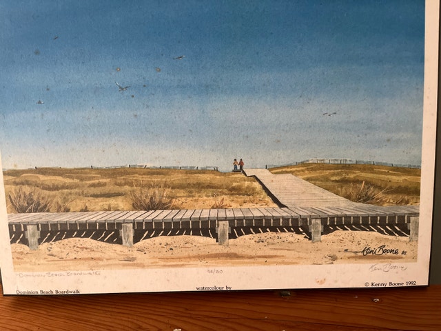 Kenny Boone Dominion Beach Boardwalk Print