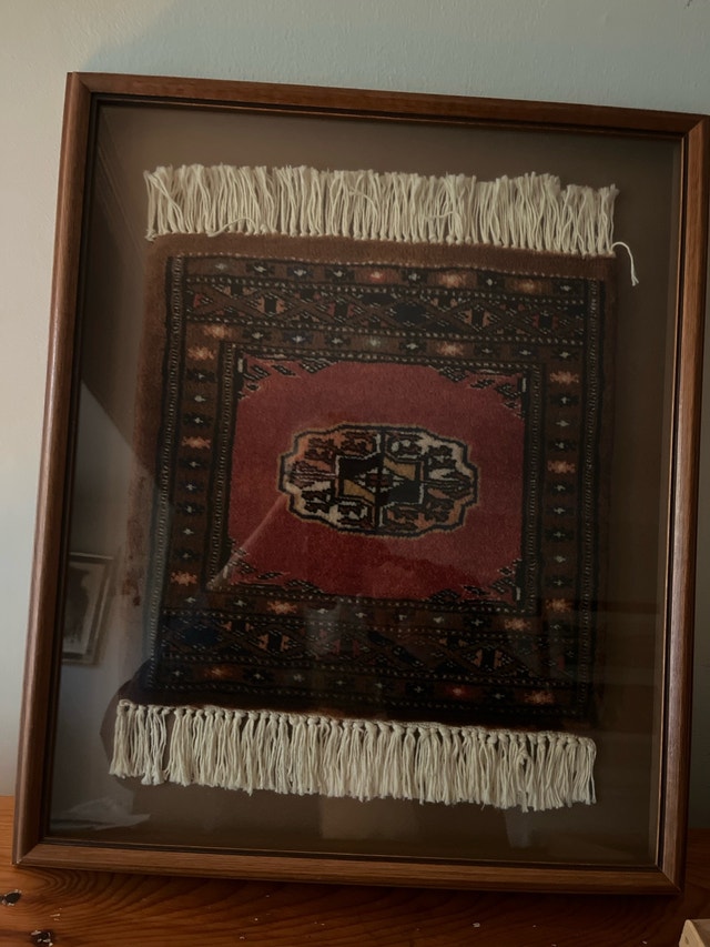 Framed Small Persian Carpet