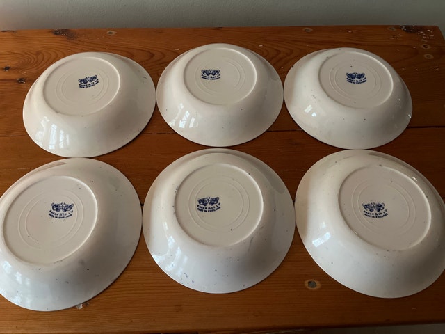 Set of six Willow bowls by Baker & Company - photo 2