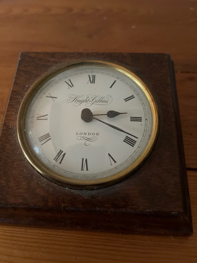 Knight & Gibbins Desk Clock