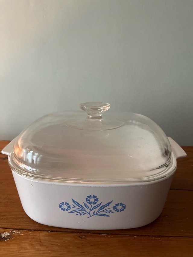 CorningWare Blue Cornflower Casserole Dish