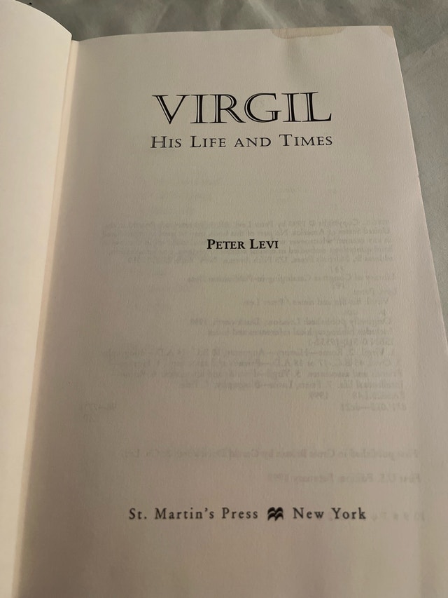 Virgil: His Life and Times by Peter Levi
