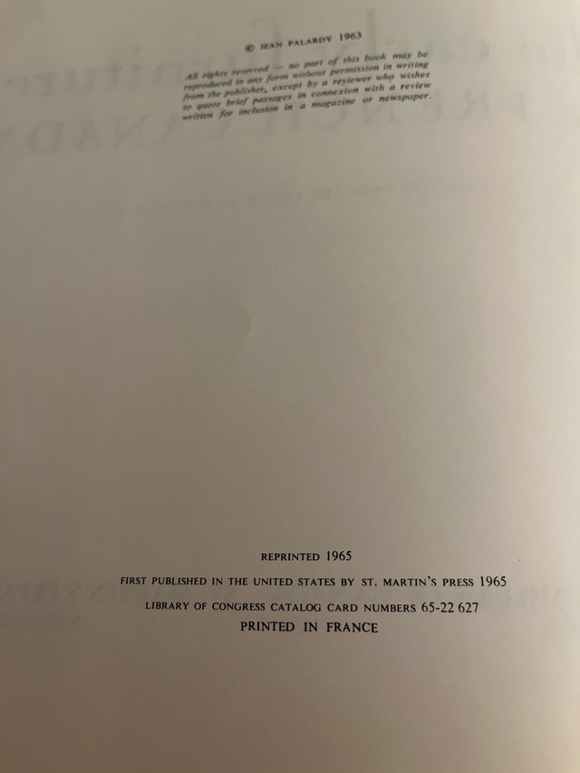 The Early Furniture of French Canada by Jean Palardy - photo 2
