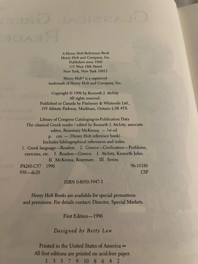The Classical Greek Reader - photo 2