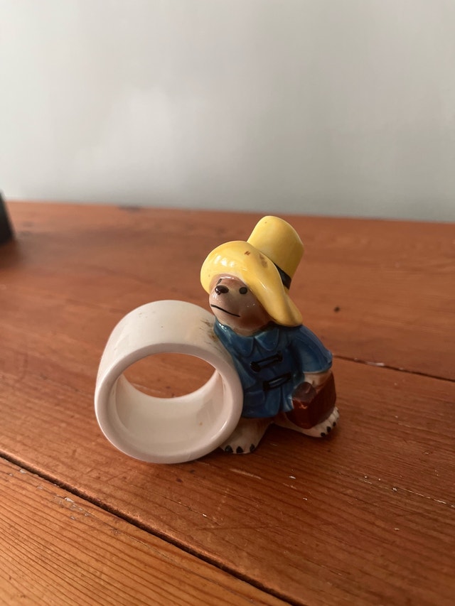 Paddington Bear napkin ring
