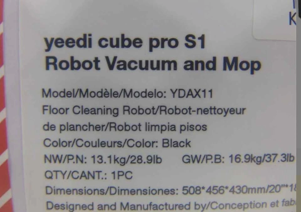 Yeedi Cube Pro S1 Robot Vacuum & Mop – Self-Cleaning Station - photo 4