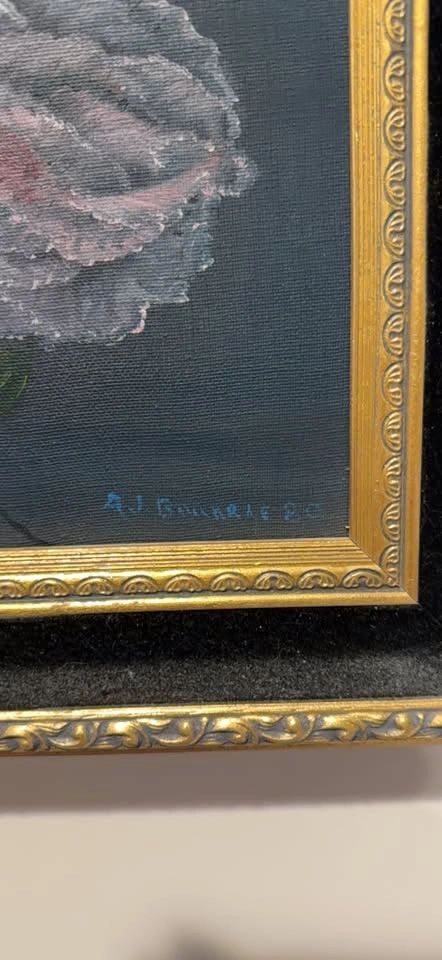 'A J BRUNNER' Framed Floral Painting - photo 2