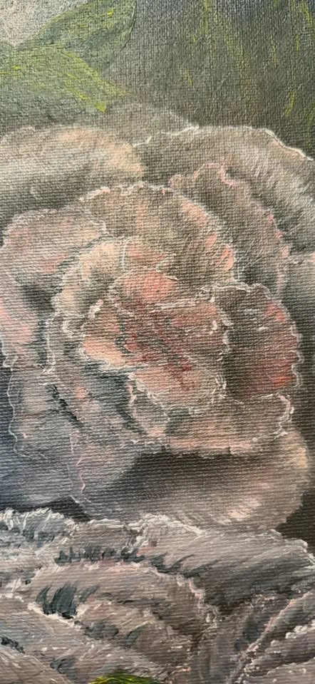 'A J BRUNNER' Framed Floral Painting - photo 3