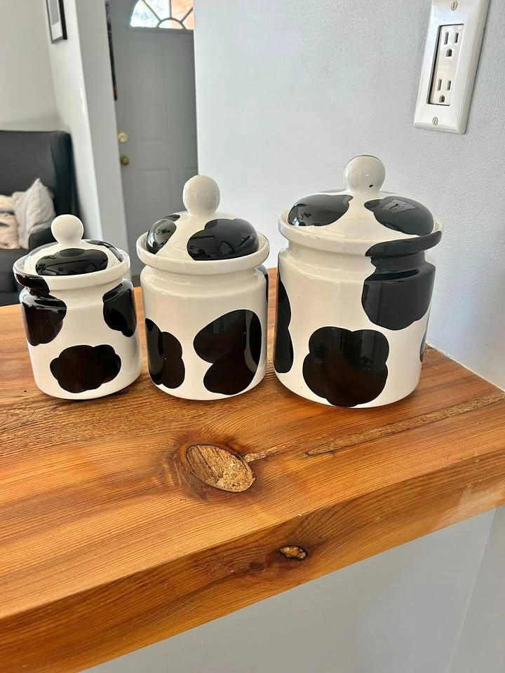 Cow Canister Set