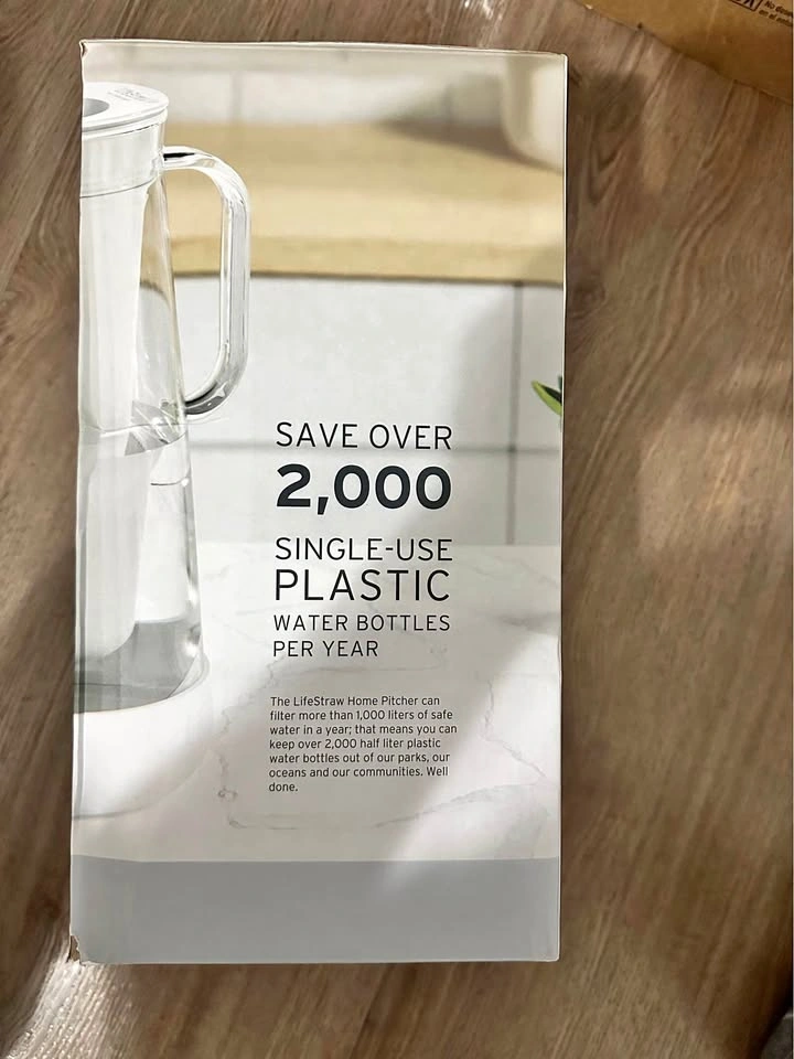 LifeStraw Home 7-Cup Glass Water Filter Pitcher