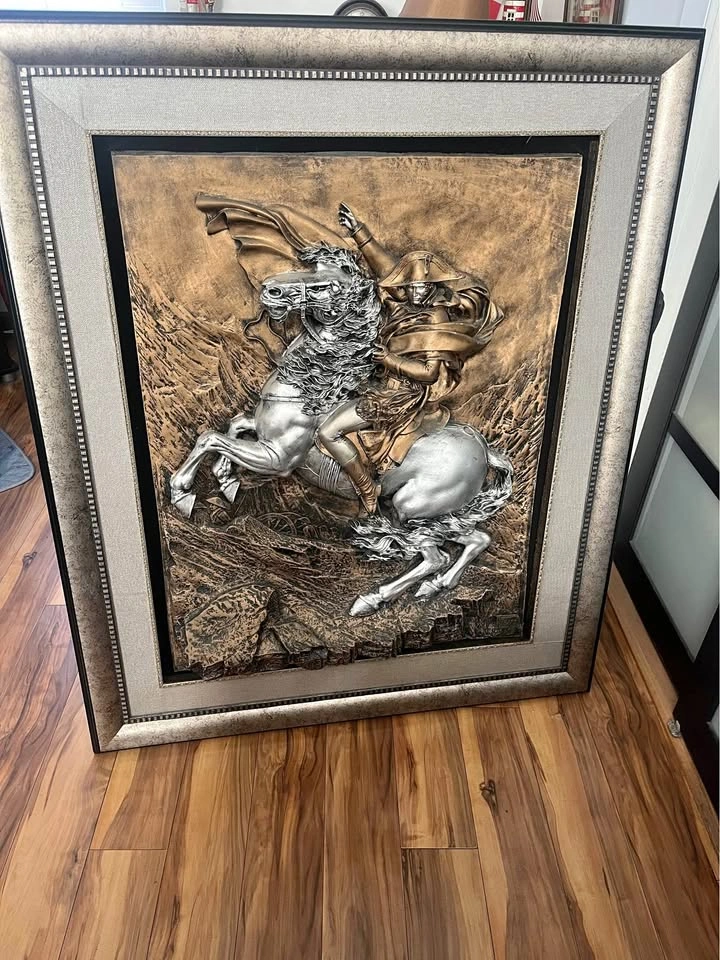 Yhart Napoleon Crossing the Alps 3D Relief Wall Art