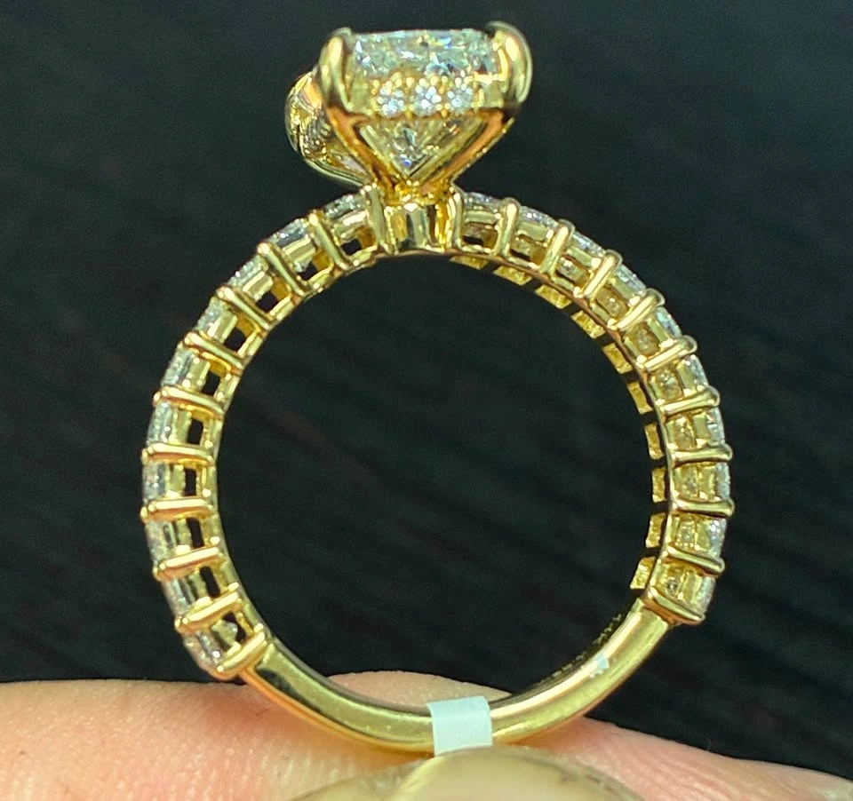 14k 4.69ct lab diamond engagement ring - photo 3