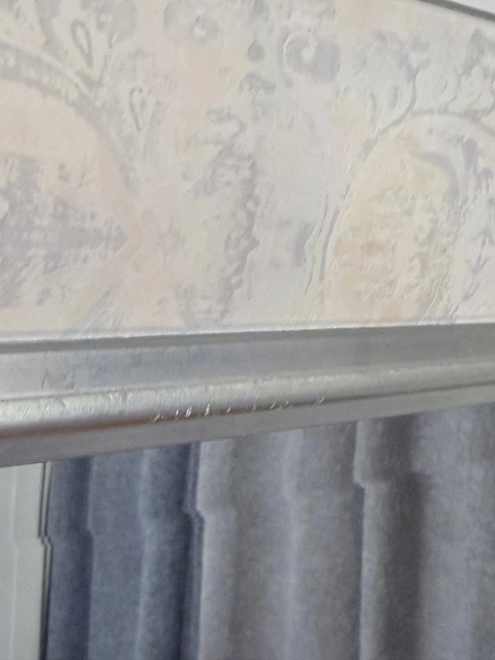 Elegant Damask Pattern Framed Wall Mirror - photo 4