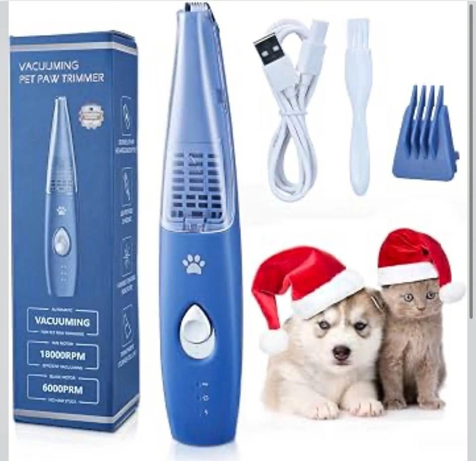 Dog Cat Home Hair Clipper Vacuum Portable Electric Grooming