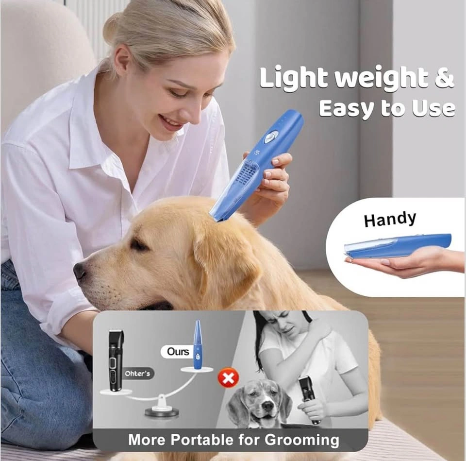 Dog Cat Home Hair Clipper Vacuum Portable Electric Grooming - photo 2