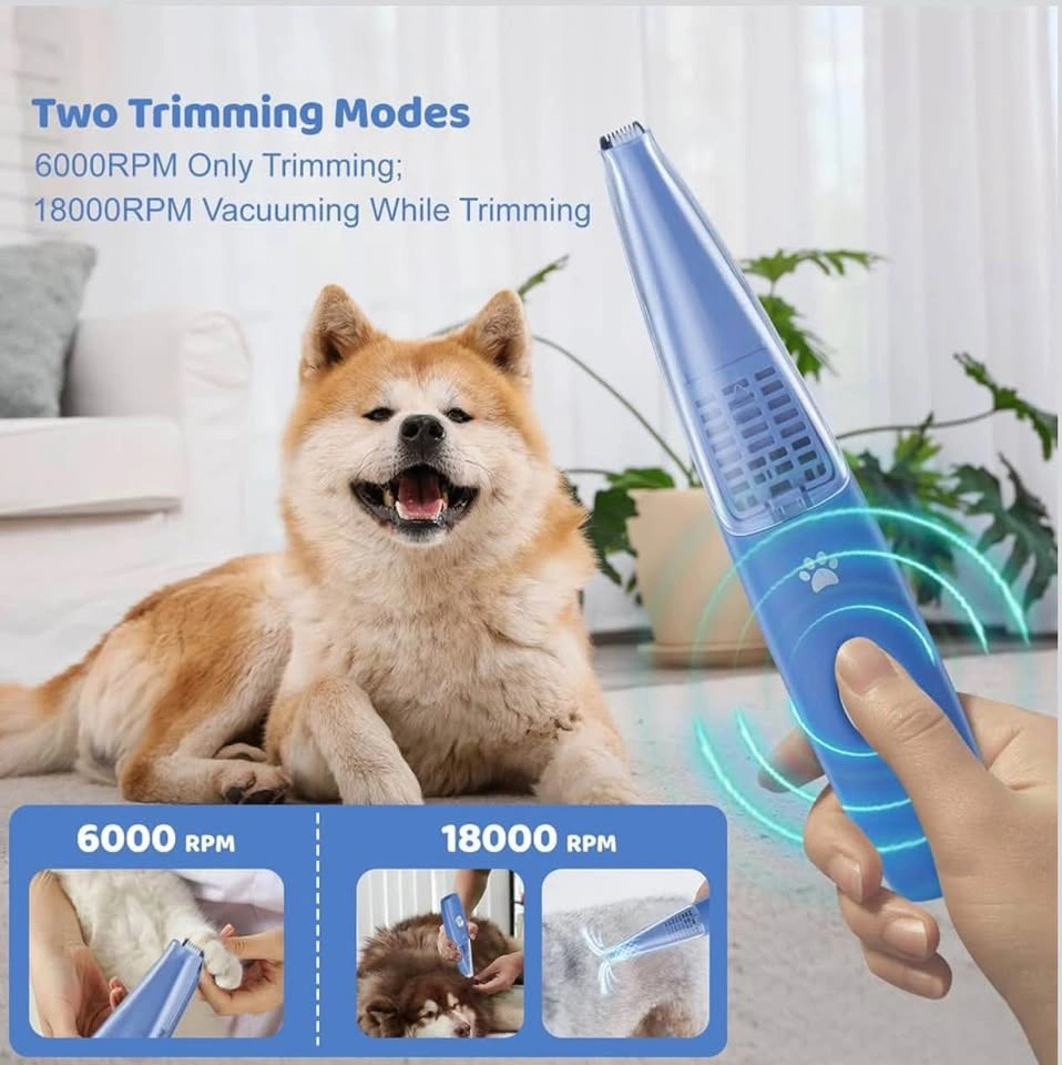 Dog Cat Home Hair Clipper Vacuum Portable Electric Grooming - photo 3