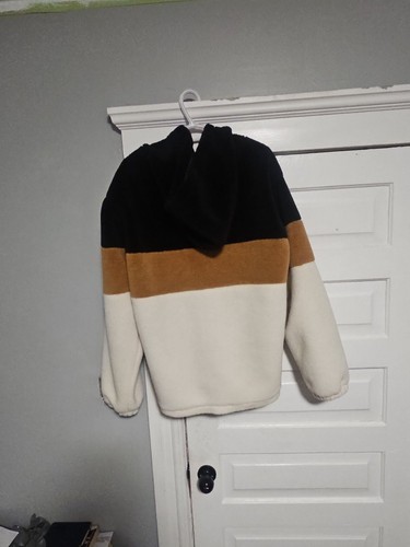 Colorblock Sherpa Fleece Zip Up Hoodie - photo 2