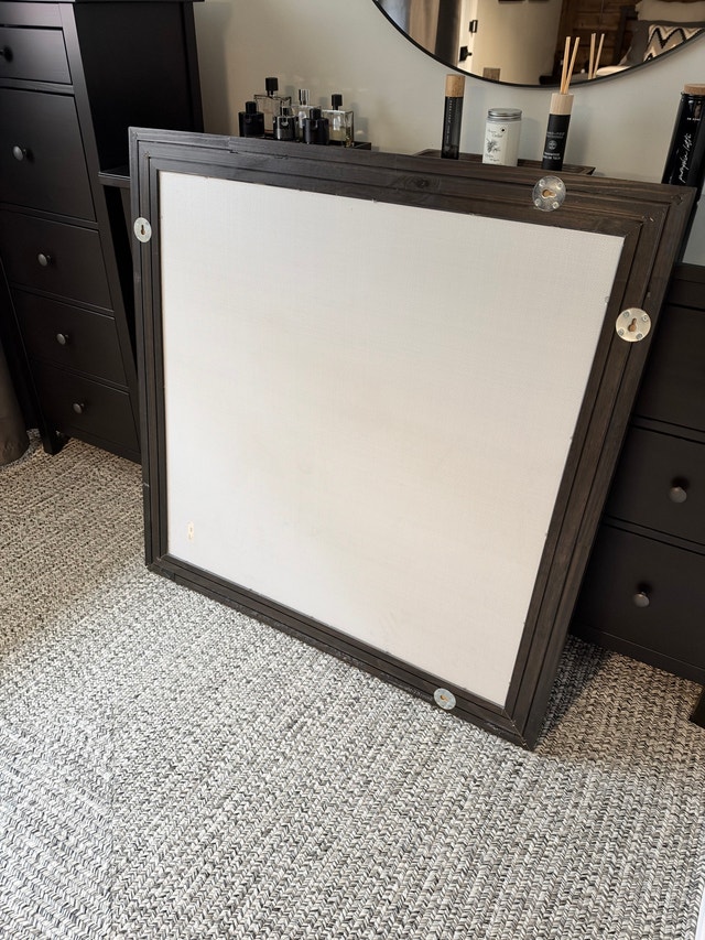 IKEA HEMNES Large Square Mirror Black-Brown Solid Wood - photo 2