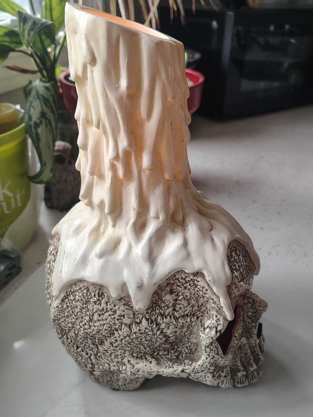 Ceramic LED Skull & Candle Light - photo 3