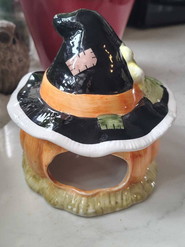 Ceramic Pumpkin Tea Lamp - photo 2