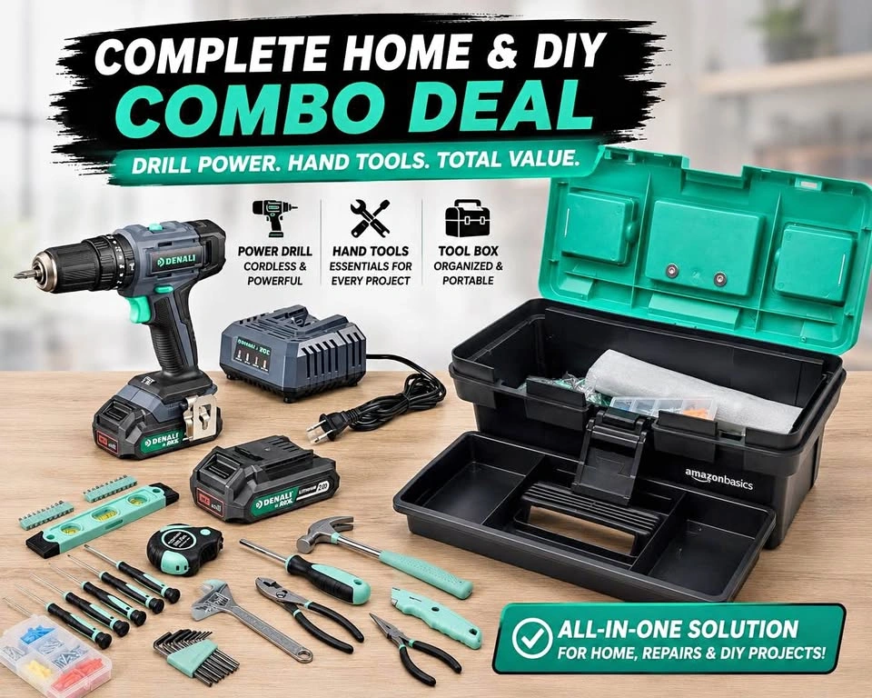 Denali by Skil 20V Cordless Drill Driver Kit and Tool Set