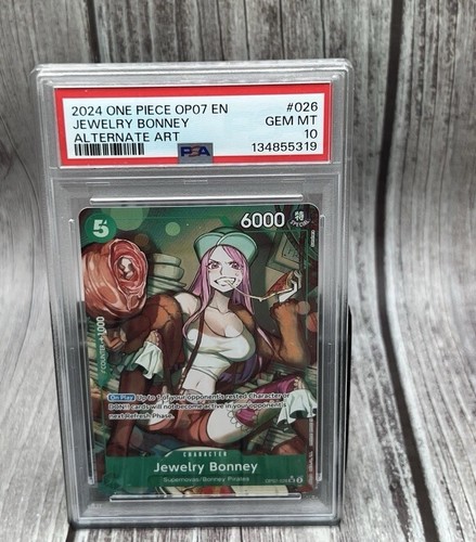 2024 One Piece OP07 Jewelry Bonney #026 Alternate Art PSA 10