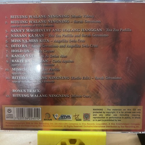 Bituing Walang Ningning Original Sineserye Soundtrack CD - photo 4