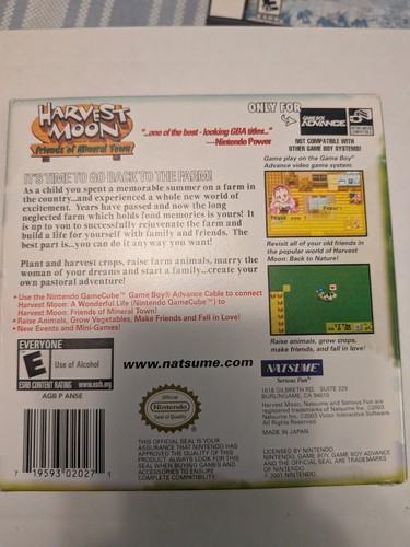 Harvest Moon: More Friends of Mineral Town (GBA) CIB - photo 2