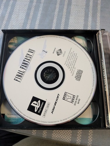 Final Fantasy VII 7 Black Label Playstation 1 PS1 - CIB - photo 5